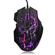 Эргономичная поверхность, удобная на ощупь, 5500 dpi, цветной светодиодный, оптическая, USB Проводная игровая мышь, Мыши для ПК, ноутбука# ZS