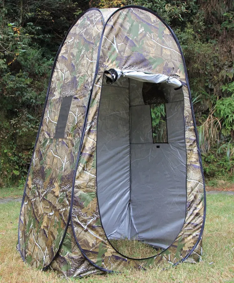 Портативный уединенный Душ Туалет Кемпинг всплывающая палатка камуфляж/УФ функция Открытый туалетный тент/фотография палатка одного человека
