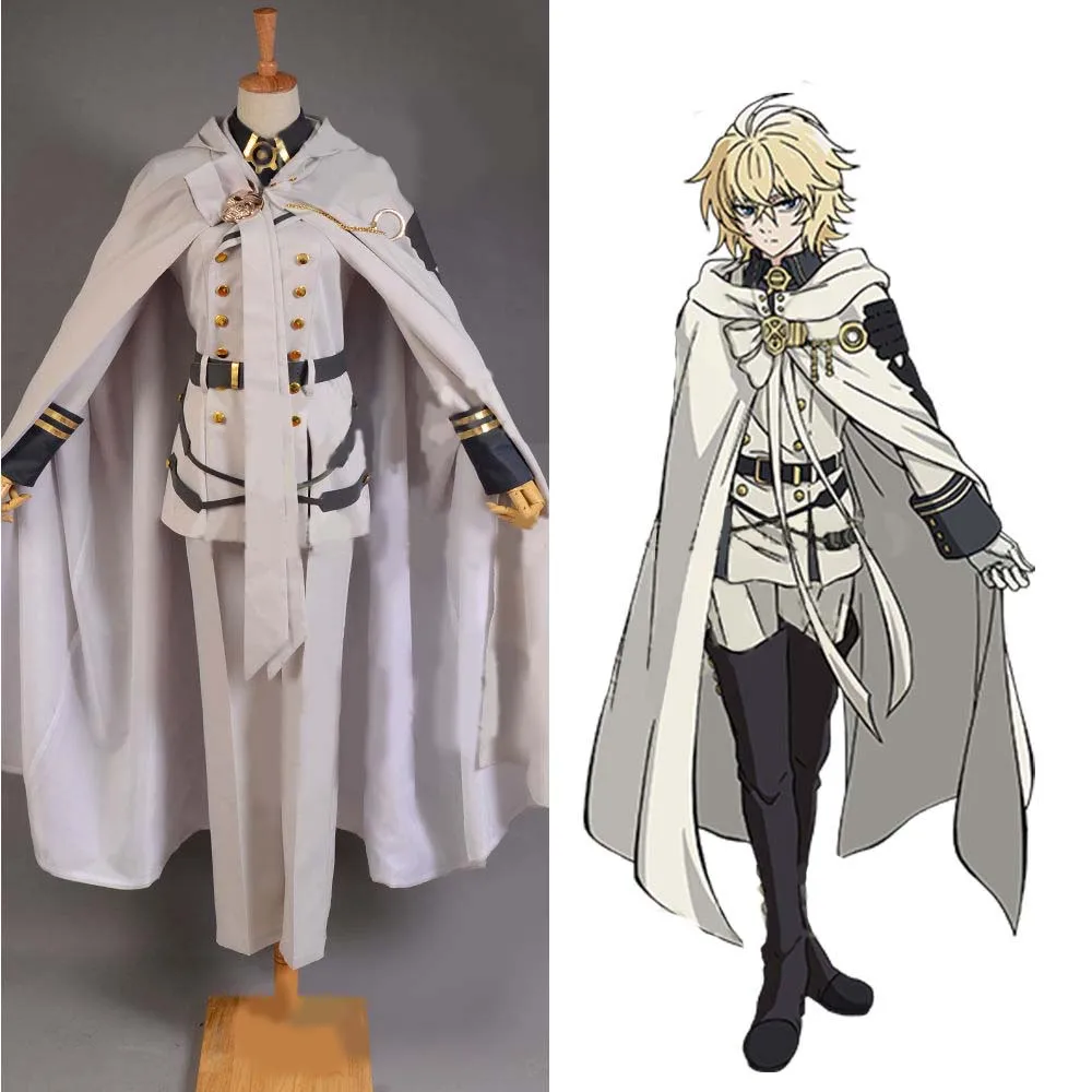 Хит аниме Серафим конца костюм для косплея Owari no Seraph Mikaela Hyakuya высокое качество