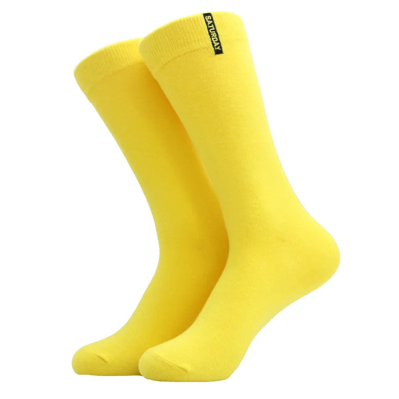 MYORED, модные мужские носки, чёсаный хлопок, сплошной цвет, деловые носки для мужчин, британский стиль, Разноцветные носки для мужчин - Цвет: 787C