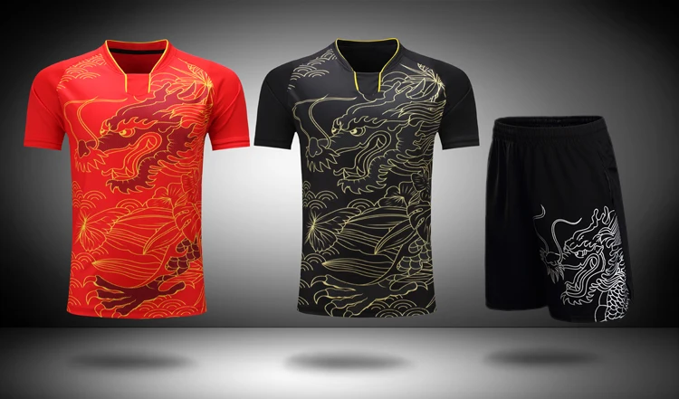 Новинка года; Качественная одежда для настольного тенниса; Комплект для игры в пинг-понг; китайская командная форма; детская спортивная одежда; тренировочный костюм из джерси; рубашка с короткими XS-4XL