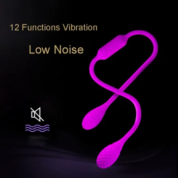 25.78 Inch Waterproof Couple Ladies Vaginal Double End Vibrator Mini Anal Sex Toy Vibrating Silicon Vibrators Massager for Women 4