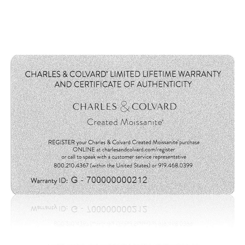 Charles & Colvard Forever Classic искусственный Муассанит 6 мм 0.80ct роса 14 к белое золото