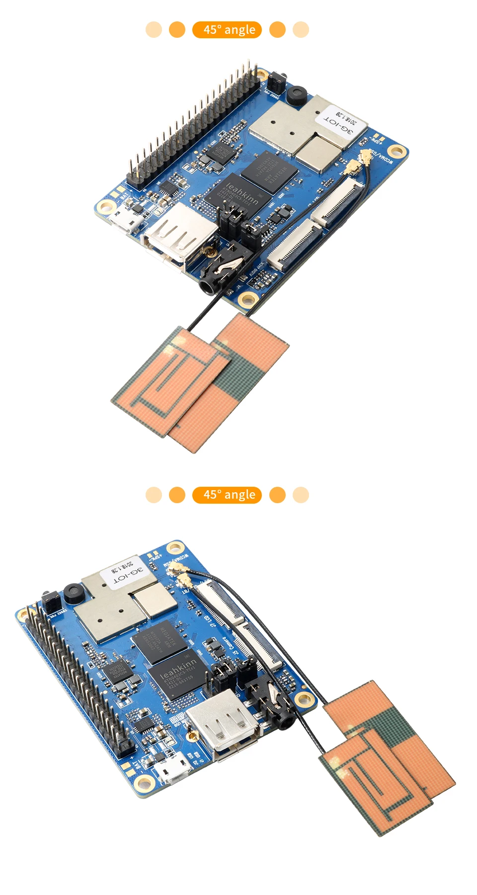 Оранжевый Pi 3g-IOT-A 256MB Cortex-A7 512MB EMMC поддержка 3g sim-карты Bluetooth Android4.4 мини-ПК