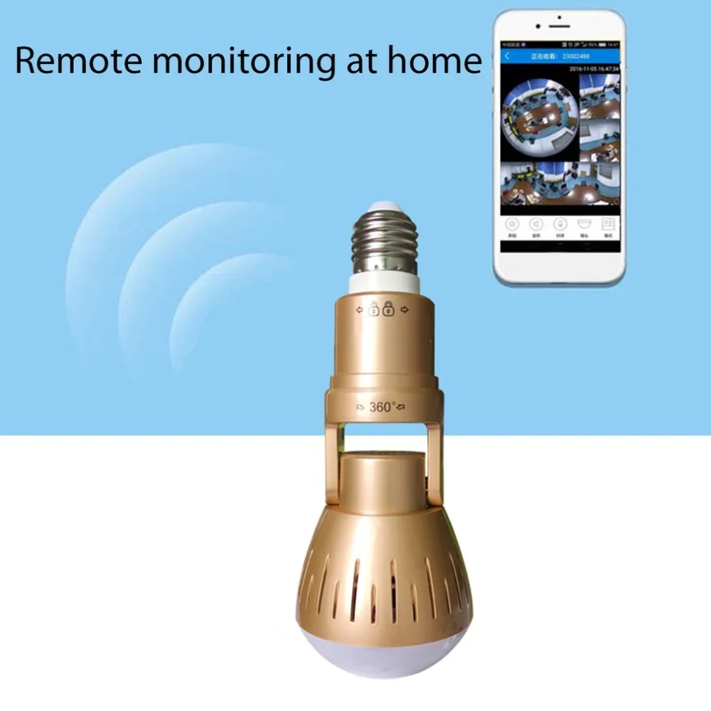 

360 Degrees Monitoring Bulb Lamp Wireless AP Camera 1080P Panoramic Home Security CCTV Cam Wifi Camera Support Night Vision