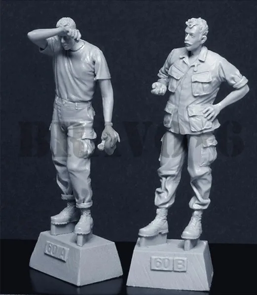 1/35 шкала resin смола фигура Вьетнамская война США G. I. s взять пять Nam