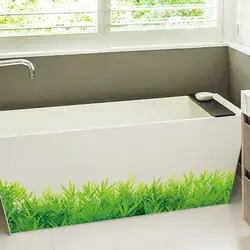 3D свежие зеленая трава плинтус ПВХ Наклейки на стену плинтус дети гостиная спальня Ванная комната Кухня питомник балкон Home Decor