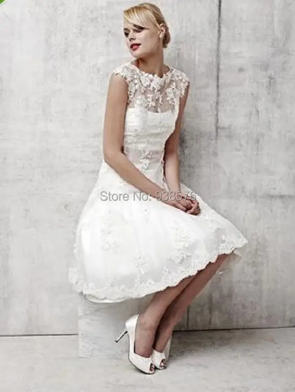 white cocktail dress for civil wedding