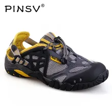 Уличные кроссовки размера плюс 39-47, мужские сандалии, кожаная Летняя обувь, мужские сандалии, Повседневная водонепроницаемая обувь, мужские сандалии, Hombre PINSV