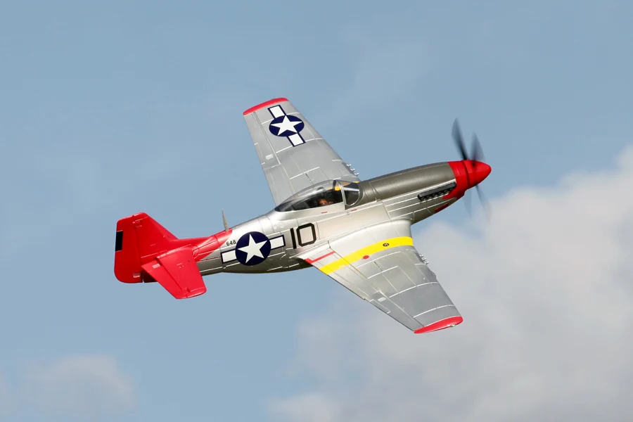 

FMS Gaint Warbird 1400MM 1.4M P51 P-51D Mustang Red Tail RT Newest V8 PNP Durable EPO Big Scale RC Model Plane Aircraft