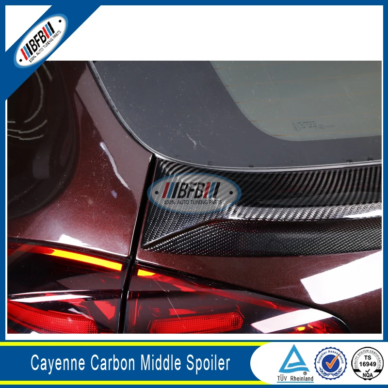 Автомобильные аксессуары средний спойлер из углеродного волокна для Cayenne 2014