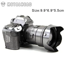 3D металлические Пазлы для взрослых детская камера из нержавеющей стали лазерная резка ручная модель-пазл коллекционные развивающие игрушки и хобби