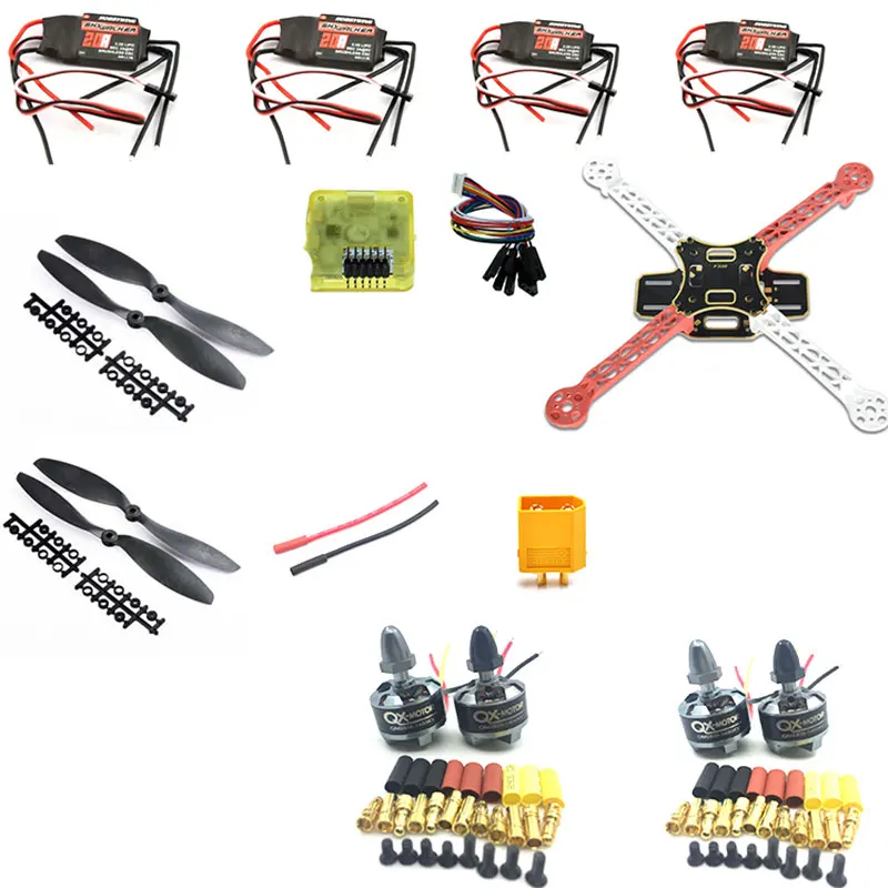 

F330 330 Quadcopter MultiCopte Frame Kit cc3d and 2208 Motor Hobbywing Skywalker 20A Simonk ESC FS-i6 remote control
