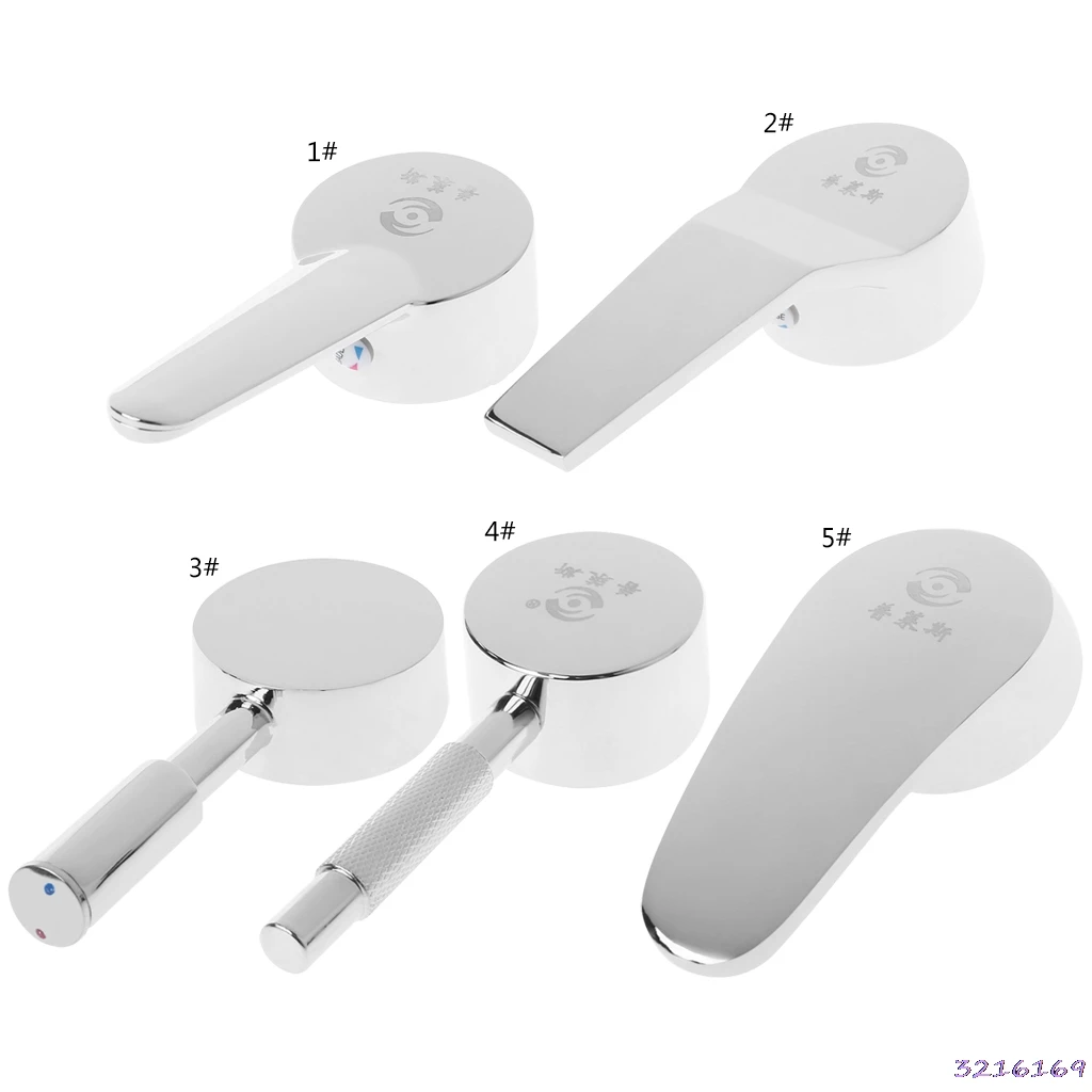 Basin Chrome Plated Faucet Handle Switch Valve Bathroom Kitchen Accessoriesin Kitchen Faucet