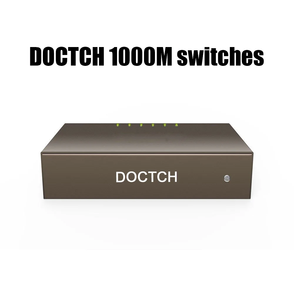 

NEW top DOCTCH original 1000Mbps High speed 4 pork Data exchange Network switch support POE QOS VLAN