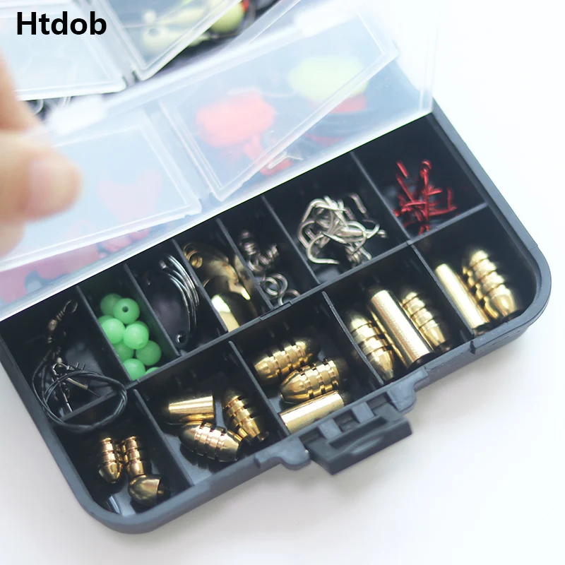 Htdob 83/128/154 шт комплект рыболовных принадлежностей включая джиг Крючки рыболовные