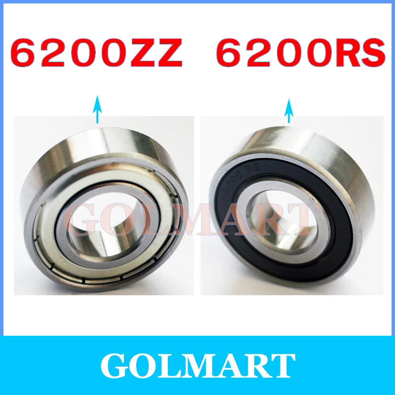 20 шт./лот щит 6200ZZ 6200RS 10x30x9 мм 6200-2Z подшипник 10 10*30*9 6200Z 6200 шариковый S6200RS нержавеющая