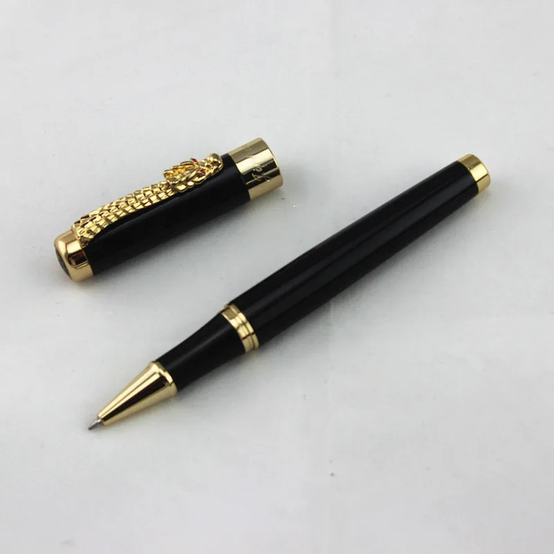 1 шт./лот JINHAO шариковая ручка 1200 серебристые ручки Caneta с золотым зажимом деловое