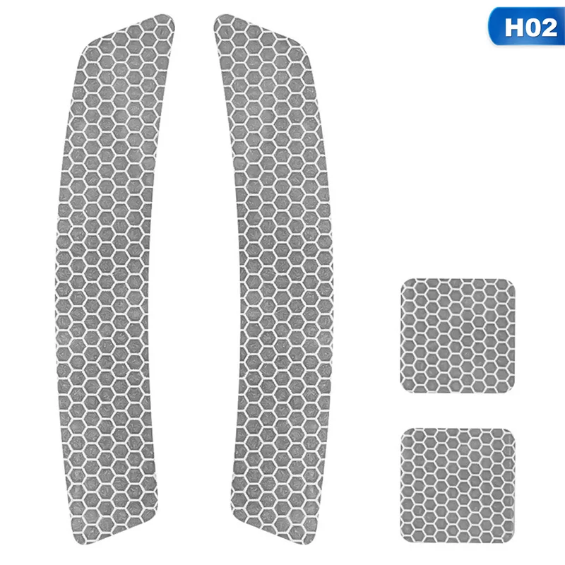 Автомобильные Светоотражающие предупреждающие полосы, лента для автомобильного бампера, светоотражающие полосы, безопасные светоотражающие наклейки, наклейки для автомобиля - Цвет: H02