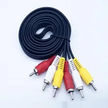 New 3 RCA Male to 3 RCA Male Audio Cable DVD AV Cable 1.5M