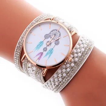 

2020 New South Korea Velvet Wrapped Around Diamond-encrusted Bracelet Watch Strap Students Sell Like Hot Cakes