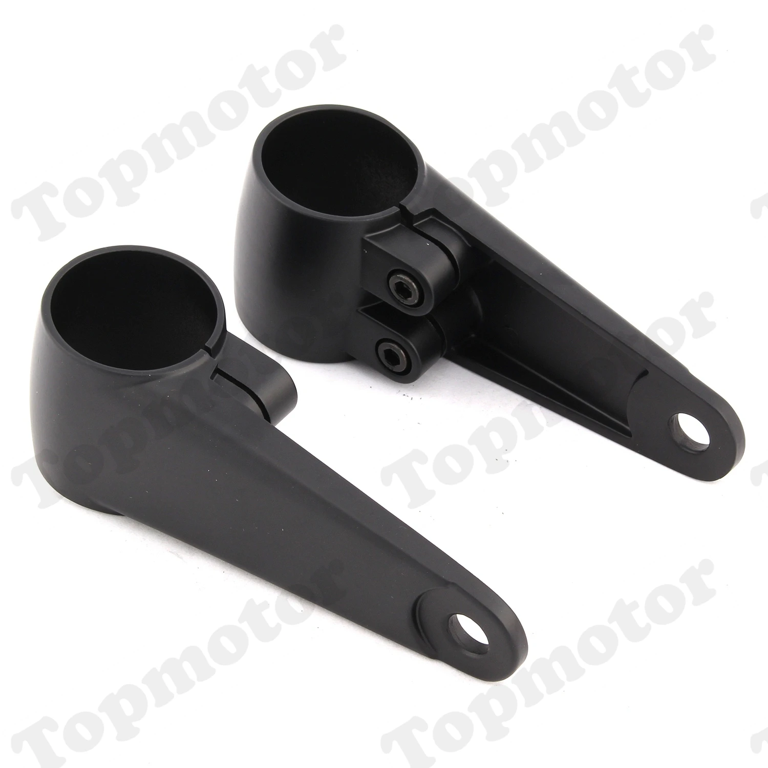 Color : Black SSXPNJALQ Motorrad-Scheinwerfer Halterung 39mm-41mm Gabel Rohr Spotlight-Halter gepasst for Harley Chopper Bobber Cafe Racer Zubeh/ör