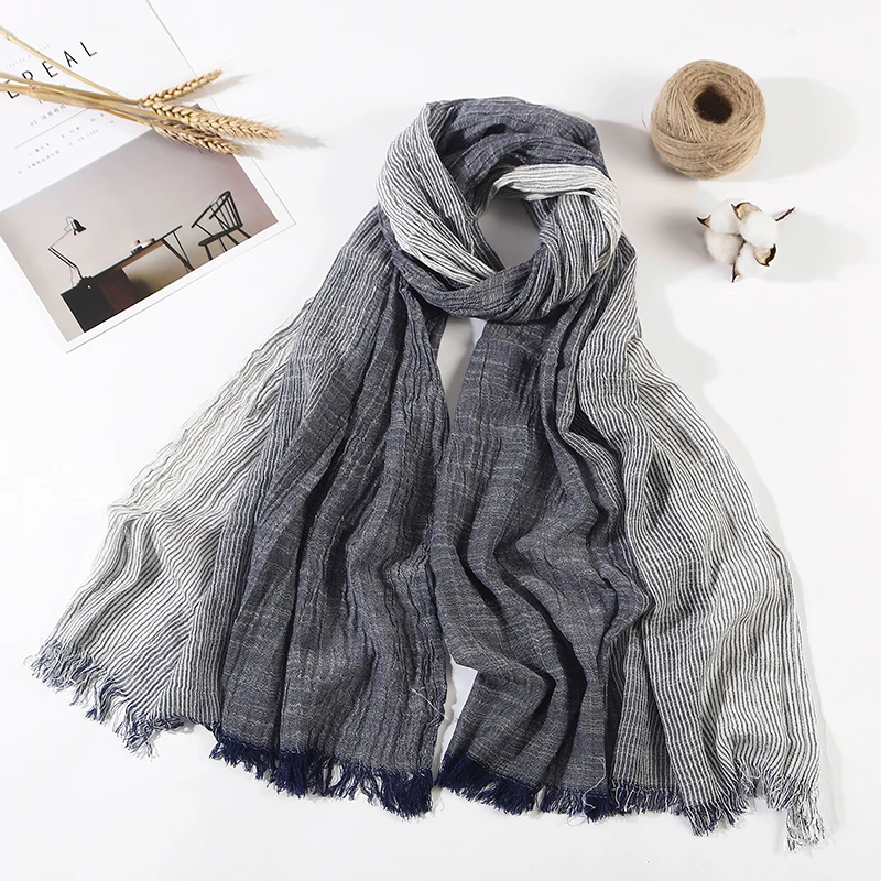 Модный шарф, роскошный теплый осенний и зимний шарф, мужской шарф, хлопок, мужской шарф