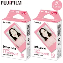 Fujifilm Instax Mini 8 9 фильм розовый лимонад Fuji мгновенный Фотобумага 20 листов для 70 7 s 50 s 50i 90 25 поделиться SP-1 2 Камера