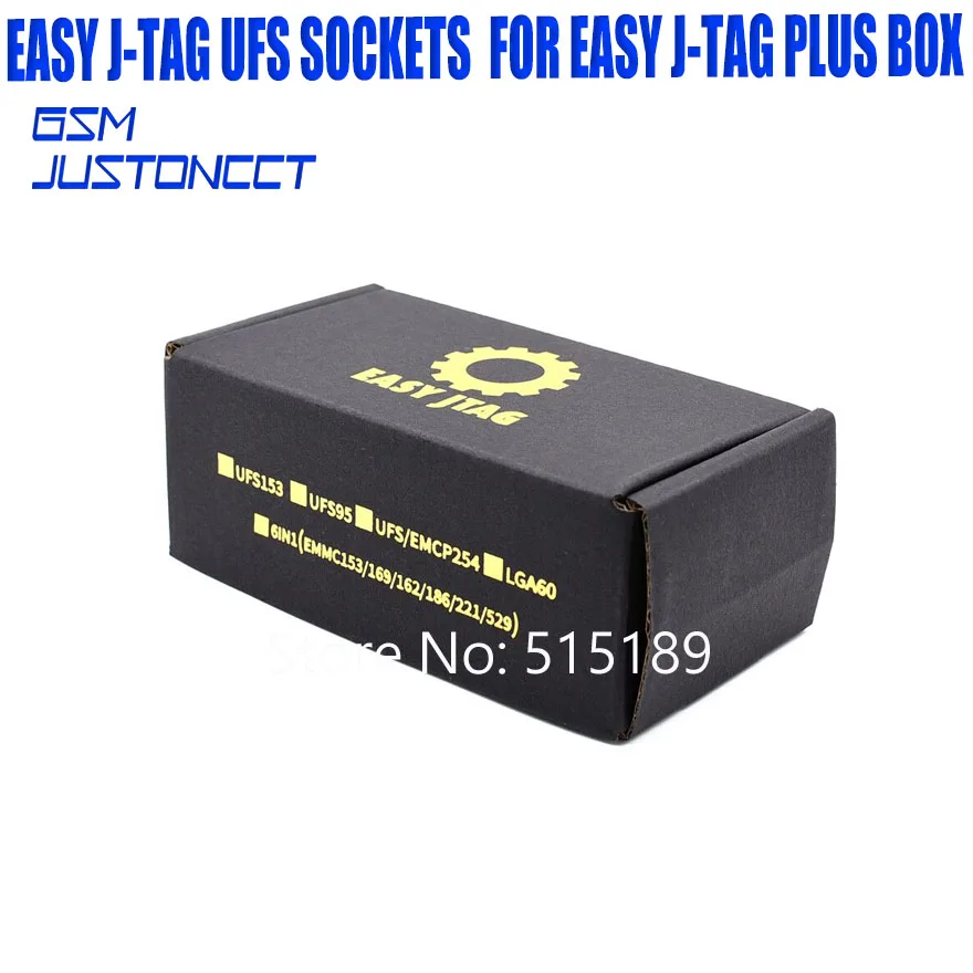 easy j-tag plus box with Easyjtag UFS 153 Sockets