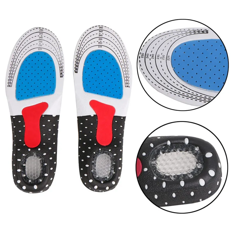 

1Pair Foot Silicone Gel Insoles Pads Orthotic Arch Support Shoe Pad 35-40 yards