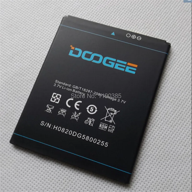 100% Все оригинальный аккумулятор DOOGEE DG580 батареи 2500 мАч Умный мобильный телефон
