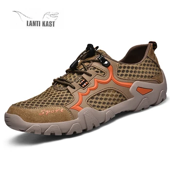 

Men's Hiking Shoes Male Mesh Outdoor Hiking Shoes Breathable Trekking Tactical Shoes Hunting Tourism Mountain Sneakers