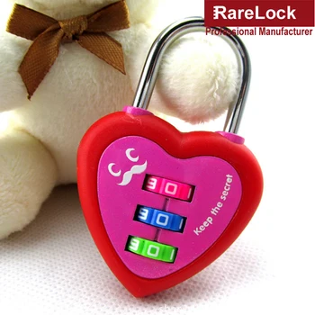 

Rarelock MMS432 Wedding Number Code Combination Padlock Password Love Lock For Box Lover Gift Travel Bag Backpack Locker