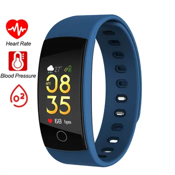 

Fitness Bracelet Color LCD Smart Band Blood Oxygen Heart Rate Blood Pressure Monitor Sport Tracker Waterproof Wristband