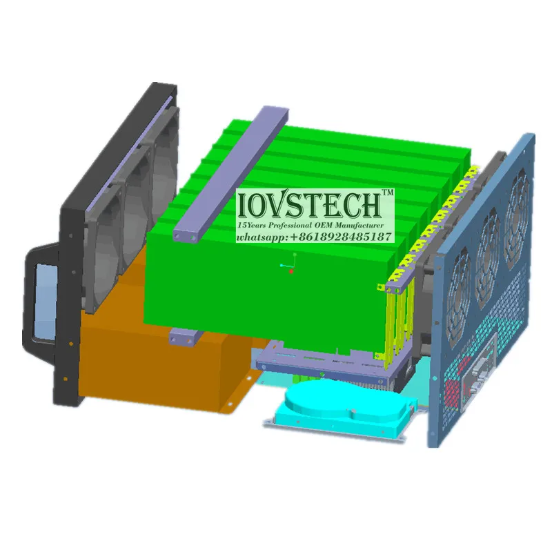 Горячая 6GPU 8GPU Биткойн стойки Майнинг чехол