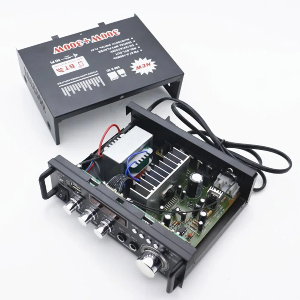 DJSona 600 Вт DC12V AC220V автомобильный усилитель мини Hi-Fi стерео аудио усилитель мощности с цифровым Bluetooth для автомобиля Авто домашний аудио Горячий