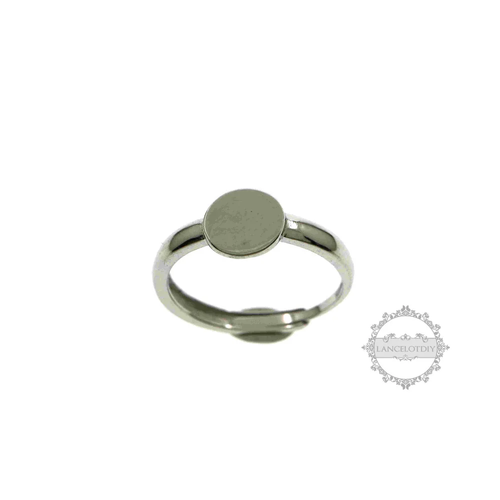 Comment Recoller Une Bague Sois Meme Bague ronde et plate de 7mm en argent sterling 925, simple, ajustable,  paramètres de base de la lunette, fournitures de bague à faire soi même,  résultats 1212043 | AliExpress
