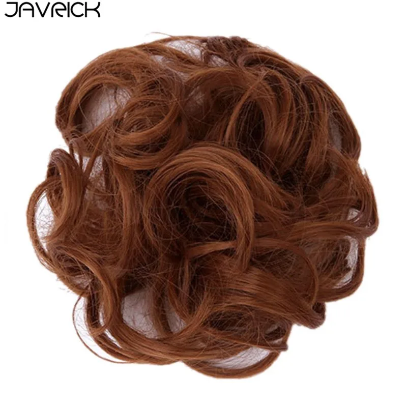 Для женщин и девушек, синтетические волосы для наращивания, пучок, Пончик, хвостик, держатель, эластичная волна, кудрявый парик, декоративные накладные волосы, обруч, резинки для волос - Цвет: F