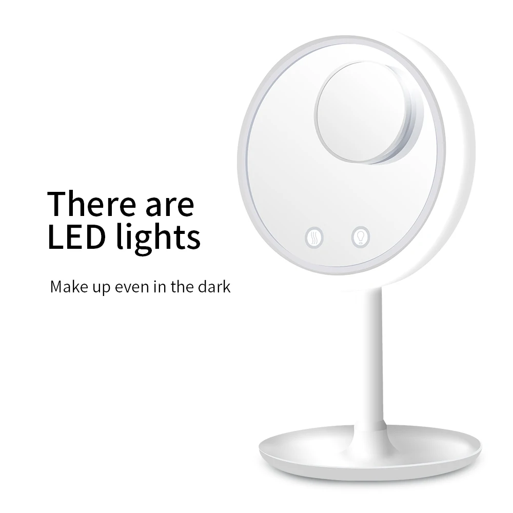 LED makeup mirror зеркало для макияжа с подсветкой Светодиодный освещенный туалетный
