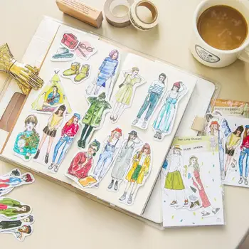 

1 pack Fashion Women Boy Girls stickers handbook Stickers DIY Craft Photo Albums Sticker/Scrapbooking Stickers
