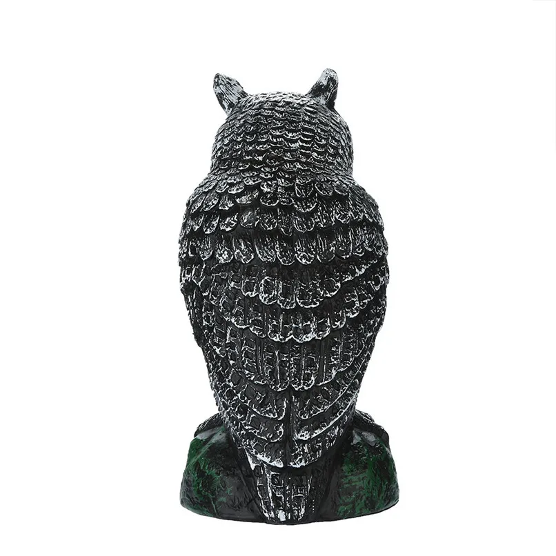 Owl model Large Realistic Owl Decoy Head Weed Pest Control Crow Scarecrow Home Garden decoration #2h01 (3)
