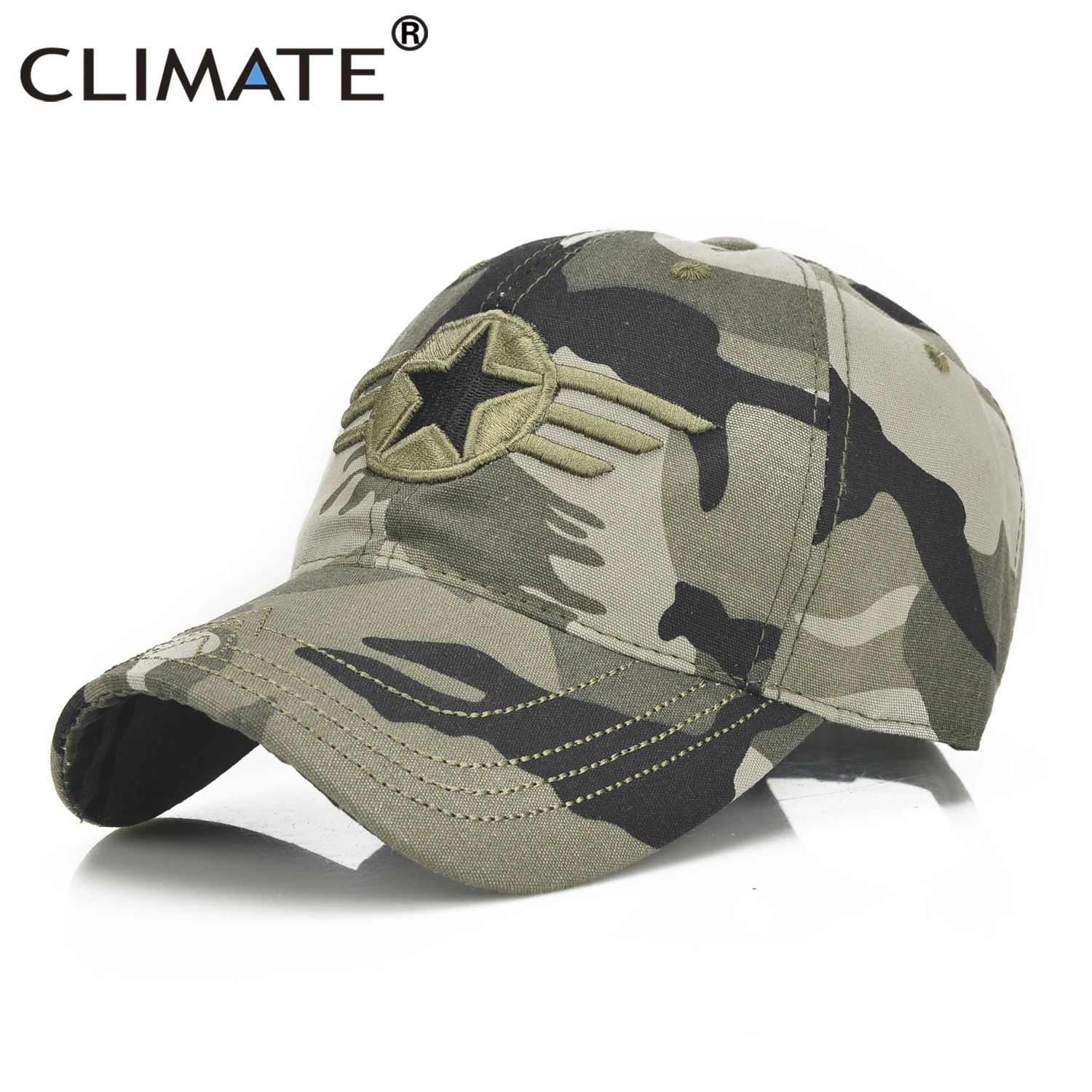 

CLIMATE Men Army Cap Military AIRFORCE Caps Men Army Camouflag Hat Cap Men Star Communist Party International BrigadesHat Caps