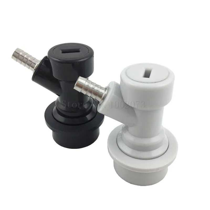 Homebrew Firestone Type keg Connectors Ball Lock Post & Poppet Female Thread Gas+liquid 916-18 Ball lock Barb disconnects (4)