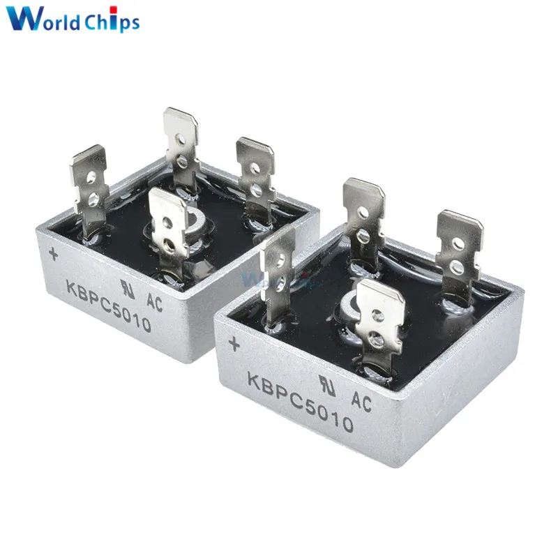 10PCS KBPC5010 diode bridge rectifier diode 50A 1000V KBPC 5010 power rectifier electronica componentes