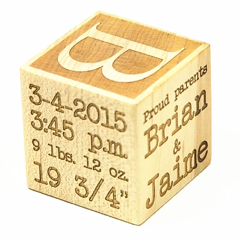 personalized baby block
