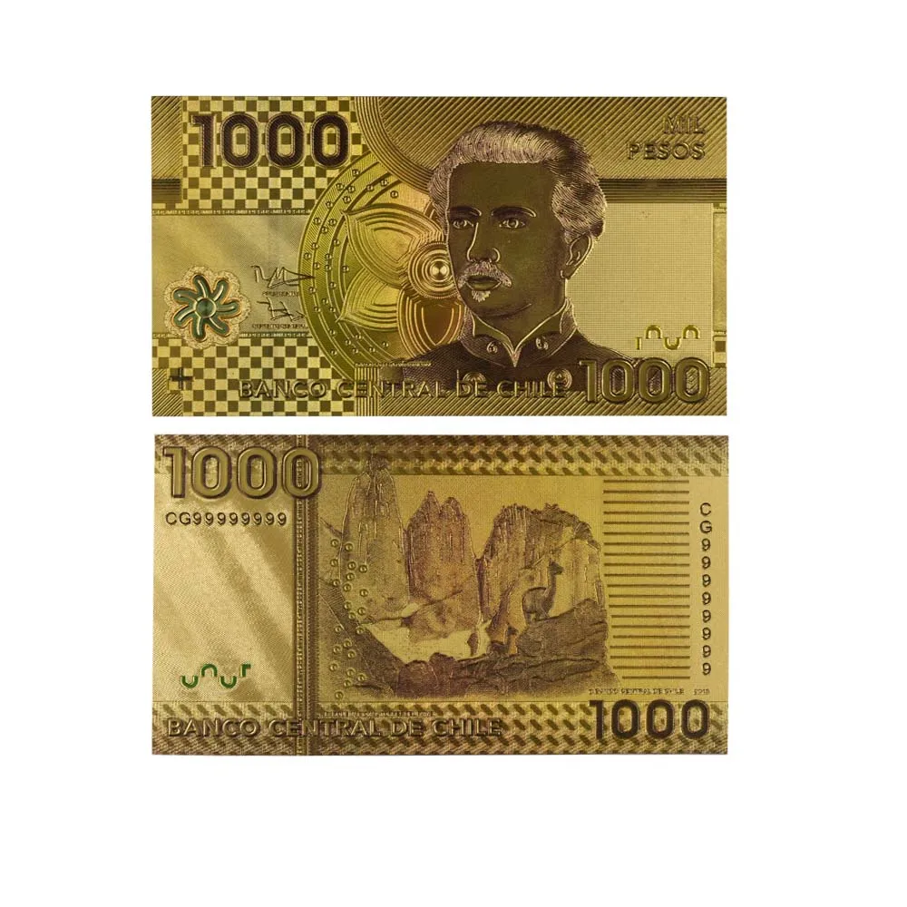 Новый продукт золотые банкноты 24k позолоченные бумажные деньги горячая