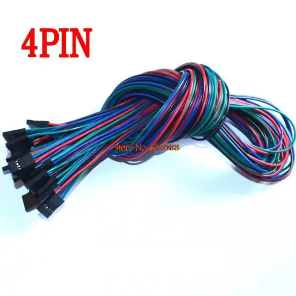 

5pcs/lot 70cm 4 Pin Female to Female Jumper Wire Dupont Cable for 3D Printer +US