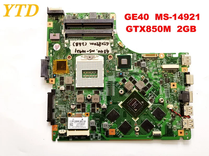 New  Original for MSI GE40 MS-14921 laptop motherboard GE40 MS-14921 GTX850M 2GB tested good free shippi