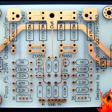 ZEROZONE одна пара 25 Вт одноконцевый чистый класс A усилитель мощности PCB база на пасс F5 L6-16