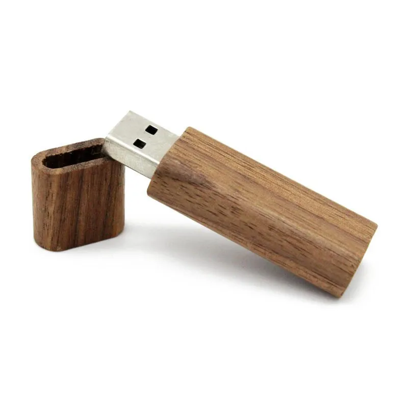 JASTER деревянный USB+ коробка USB флеш-накопитель ручка драйвер Флешка 4 ГБ 16 ГБ 32 ГБ 64 Гб карта памяти USB creativo персональный логотип - Цвет: Walnut wood